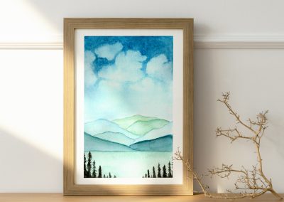 Aquarelle paysage