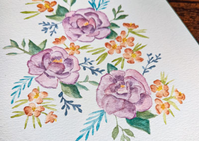 Aquarelles florales