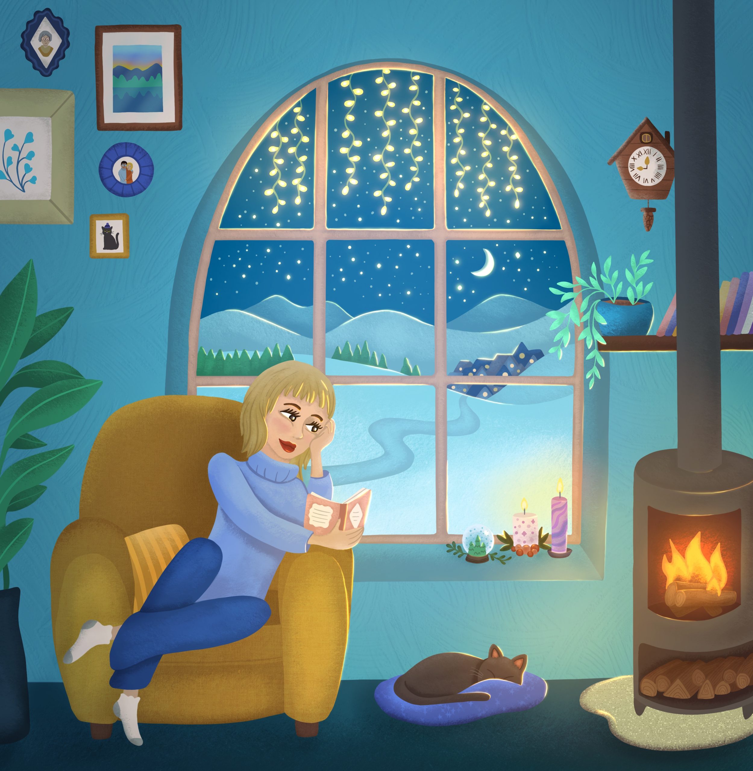 illustration cozy