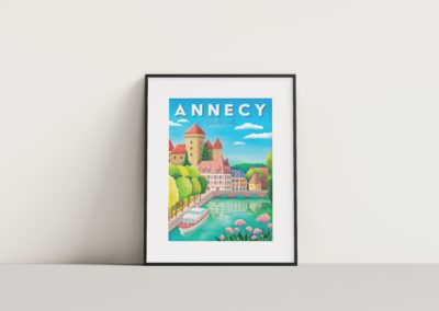 Illustrations touristiques Annecy