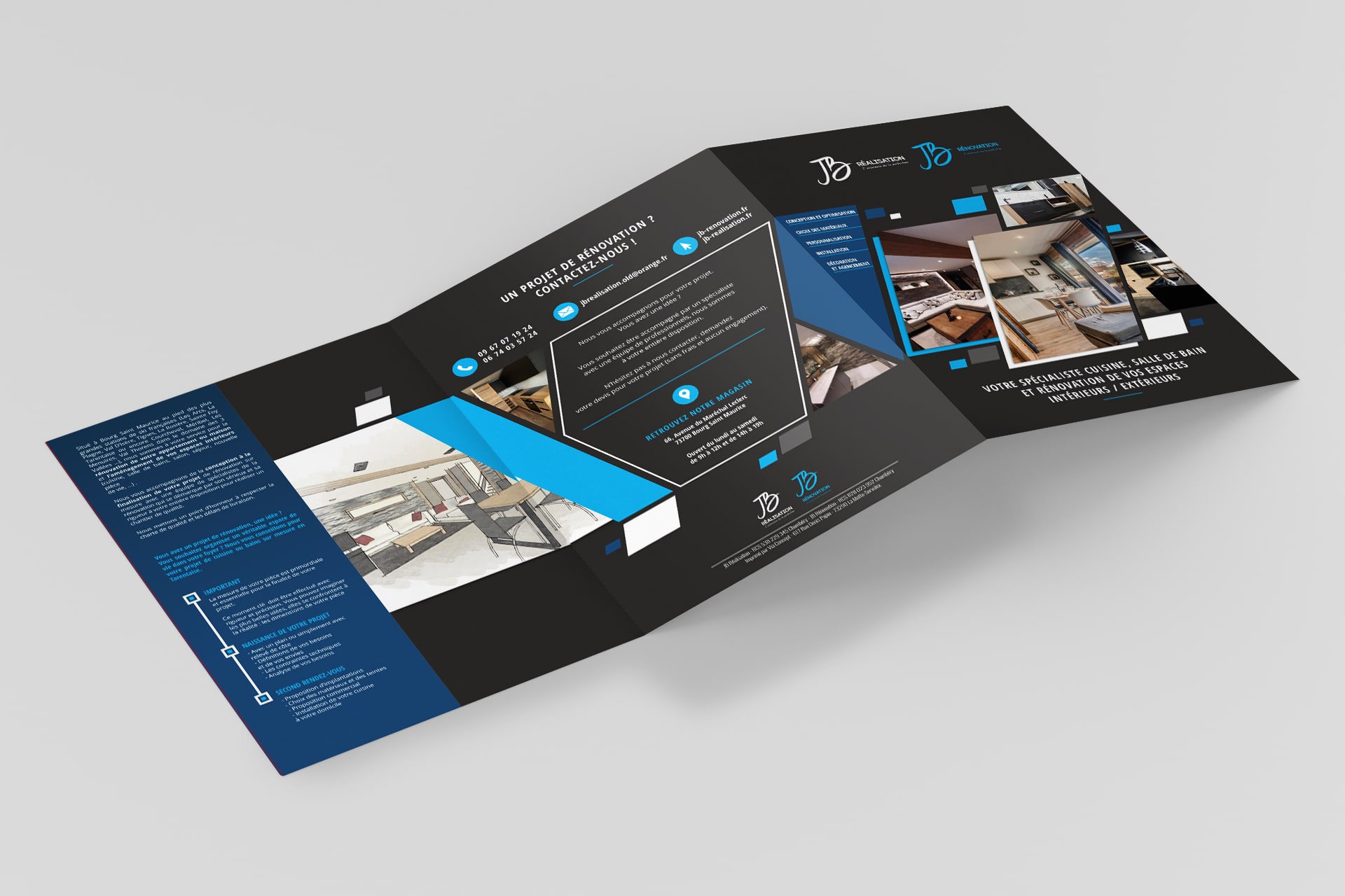 brochure rénovation graphiste annecy