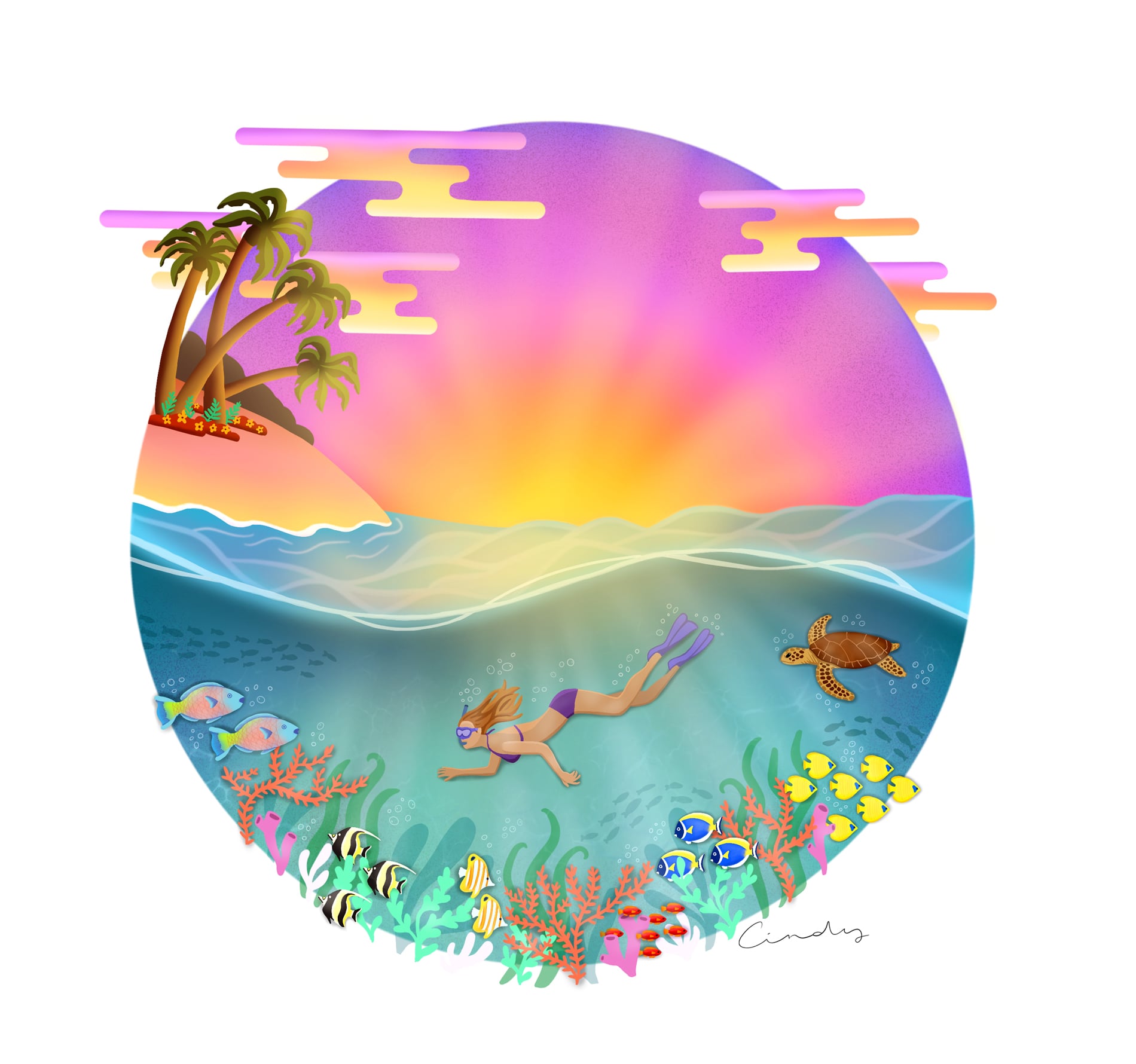 paysage vectoriel illustration plage paysage vectoriel illustration
