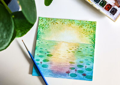 Aquarelles paysages