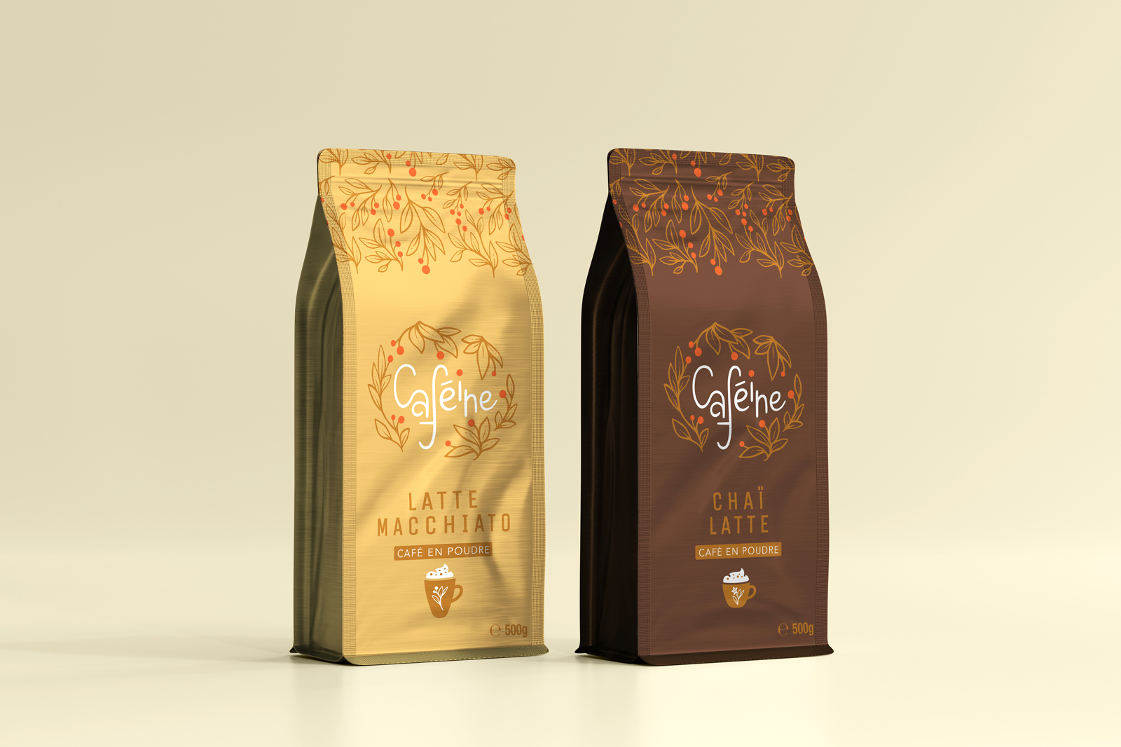 packaging graphiste café