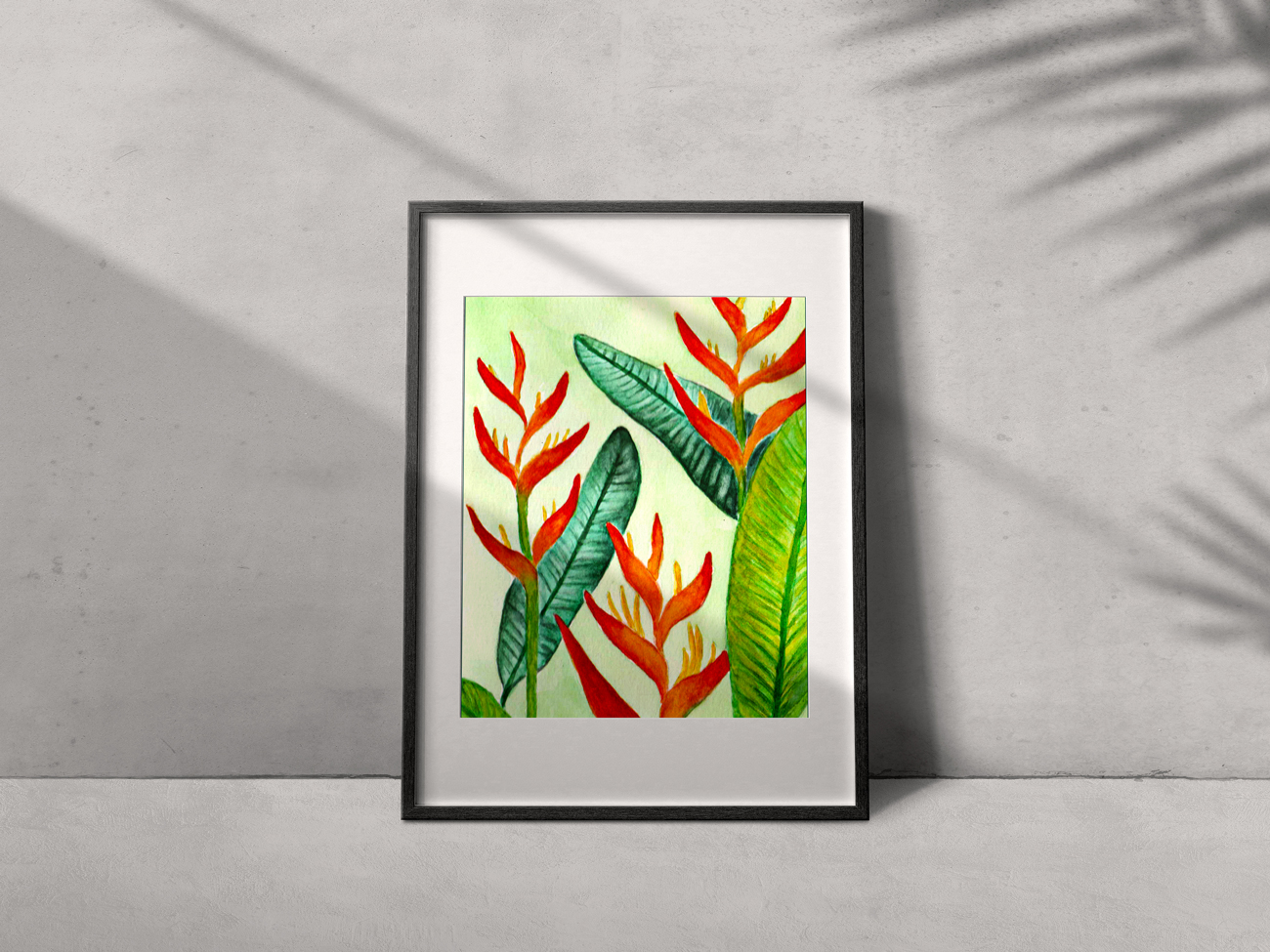 peinture exotique tableau exotique illustration