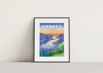 Illustrations touristiques Annecy
