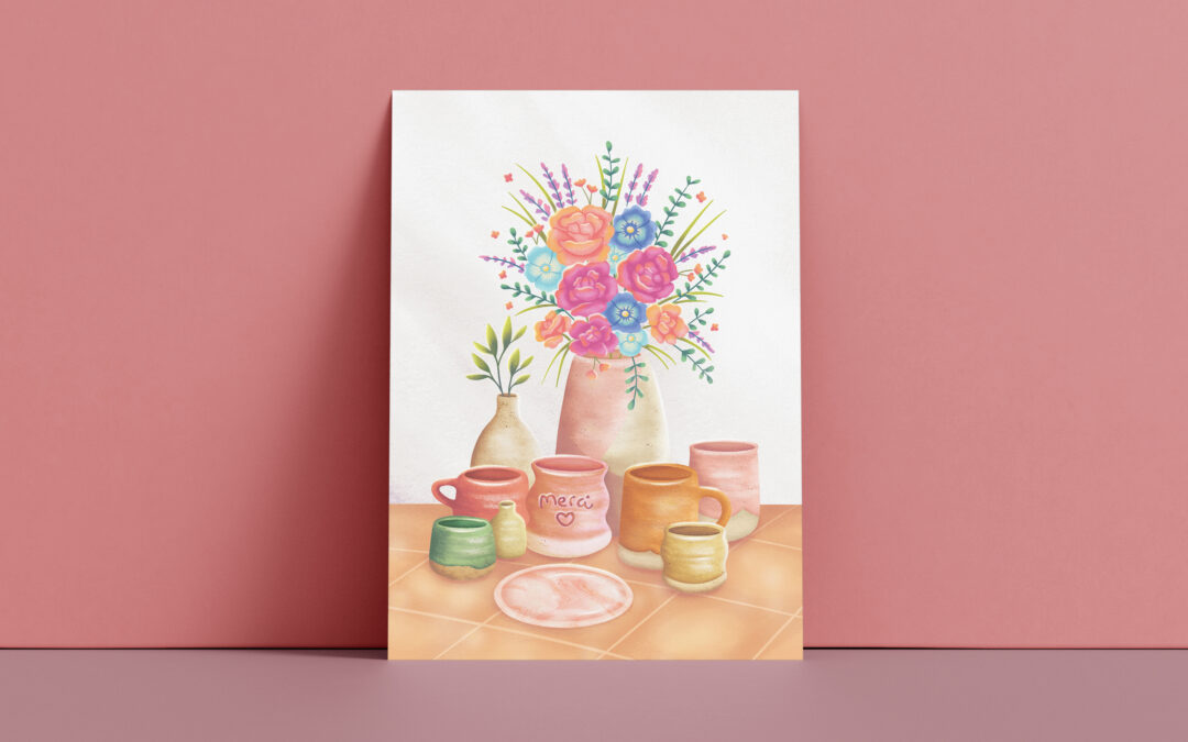 Illustration Personnalisée Emaï Poterie