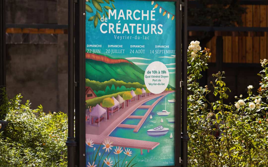 Affiche Marché créateurs Annecy