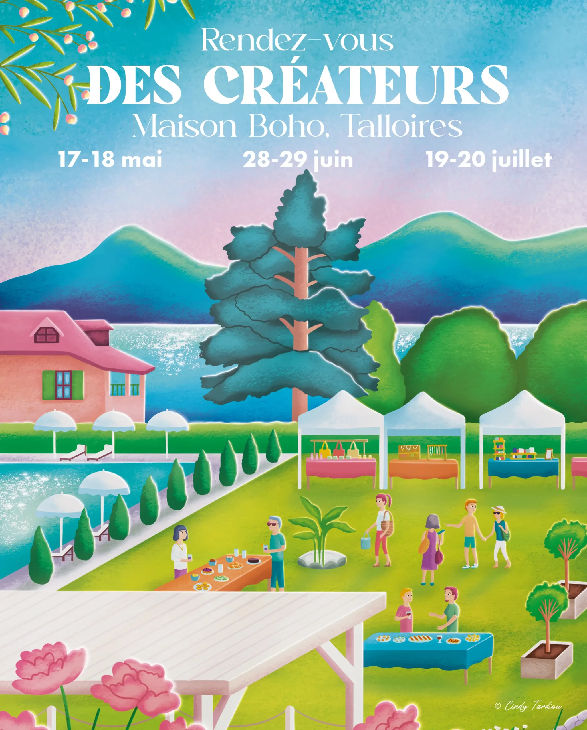 Maison boho web illustration digitale annecy