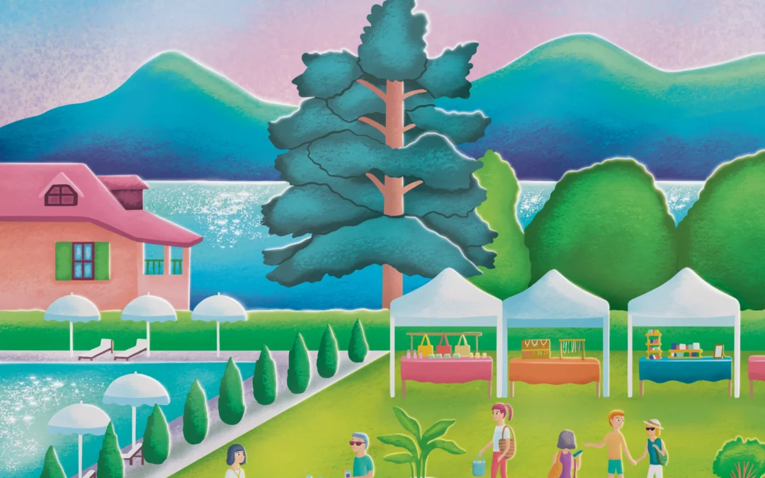 Affiche Illustrée Talloires