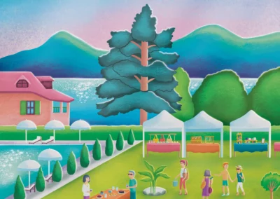 Affiche Illustrée Talloires