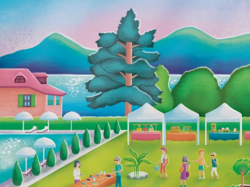 Affiche Illustrée Talloires