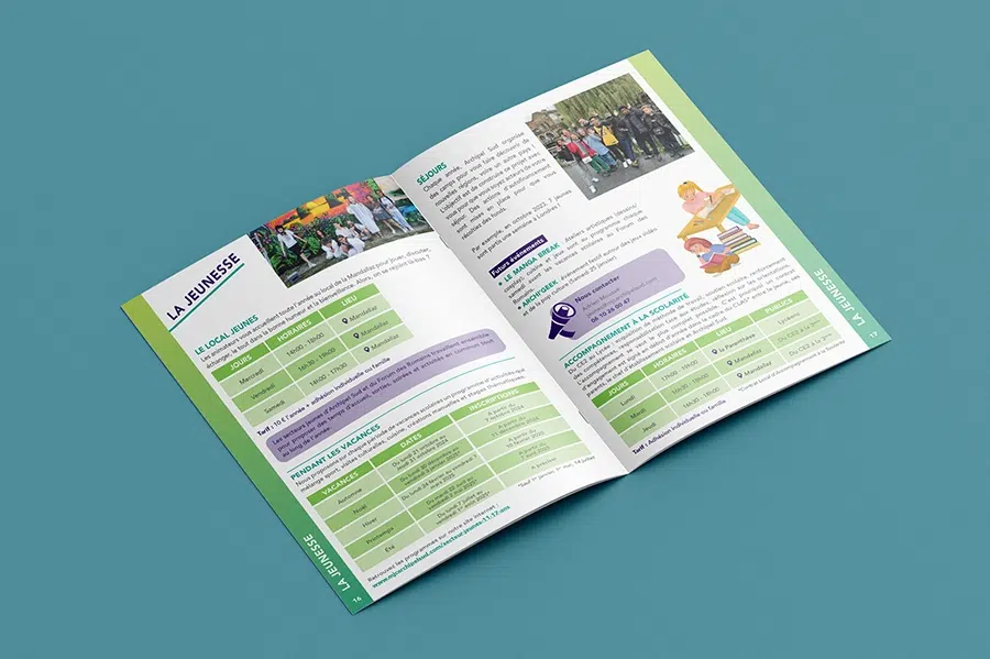 Mise en page brochure MJC Annecy